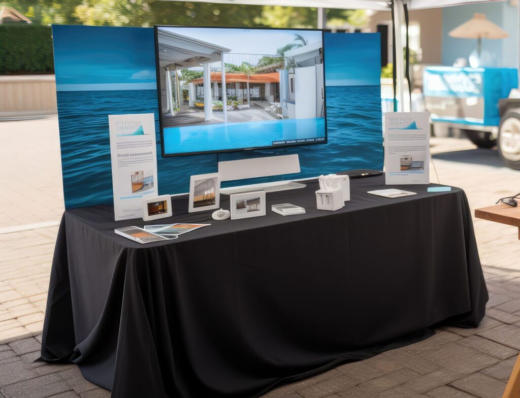 branding marketing table