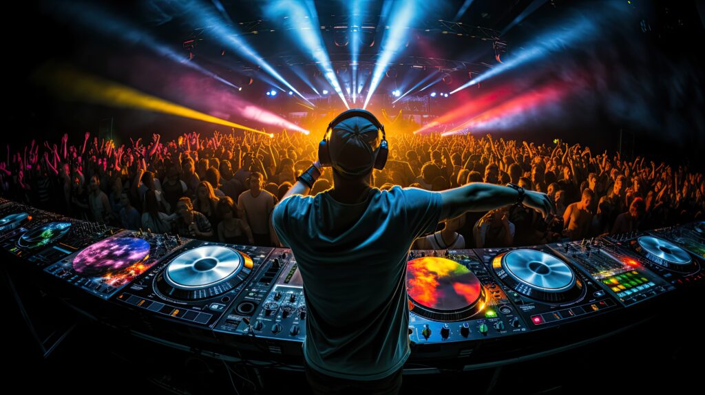 sample electronic music background